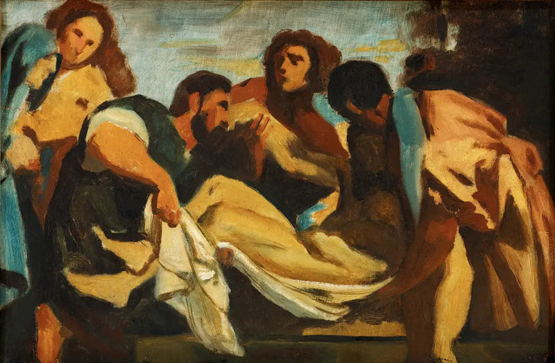 Pietà, nach Tizian - Paul Cézanne