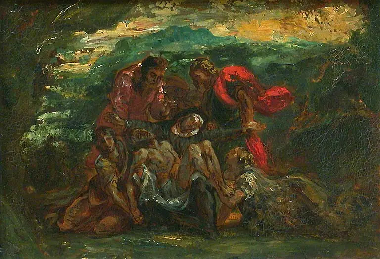 Pietà - Eugène Delacroix image 2 reproduction réalisée par Alpha Reproduction