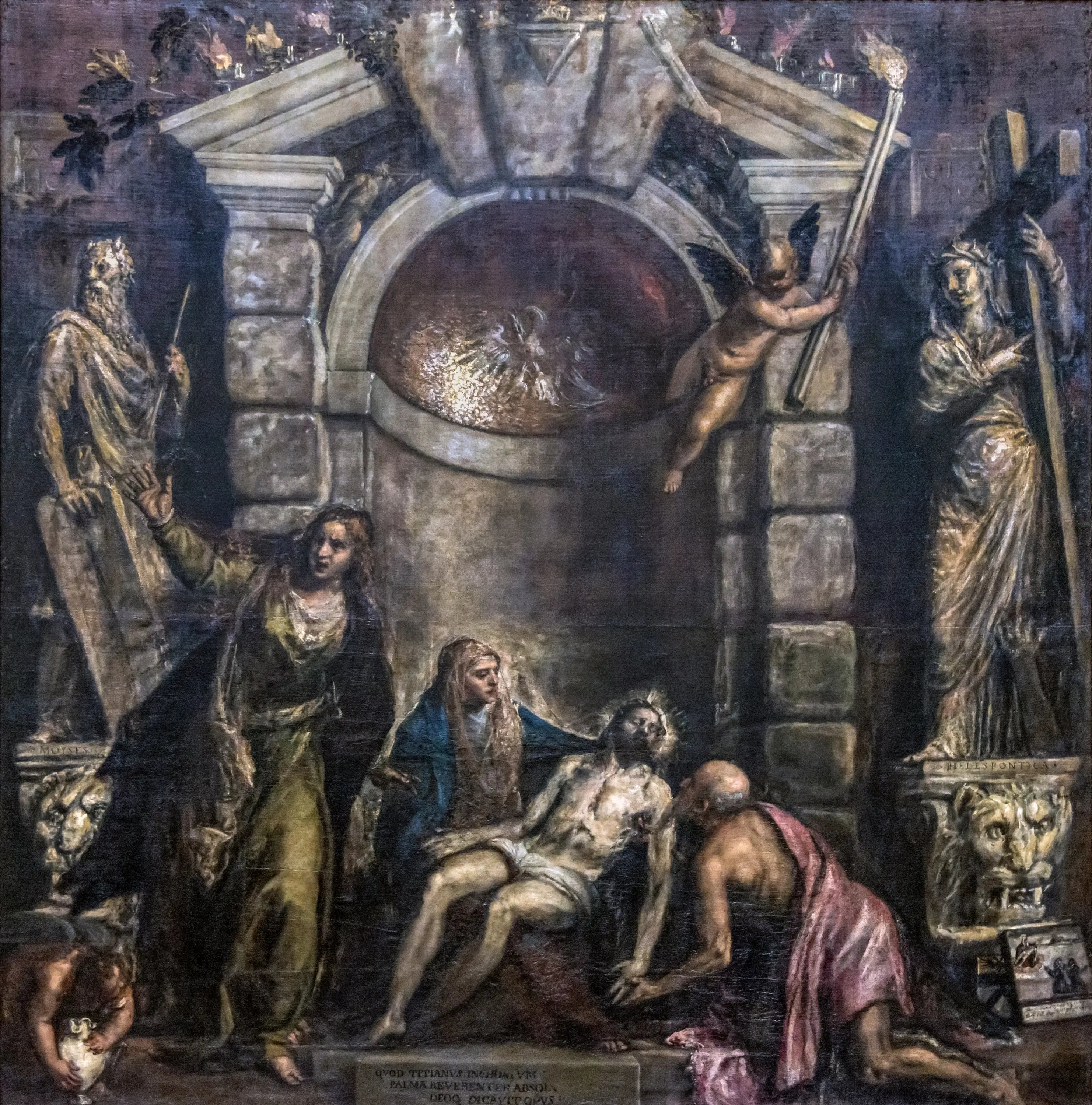 Piété - Titian image 1 reproduction artisanale de tableau