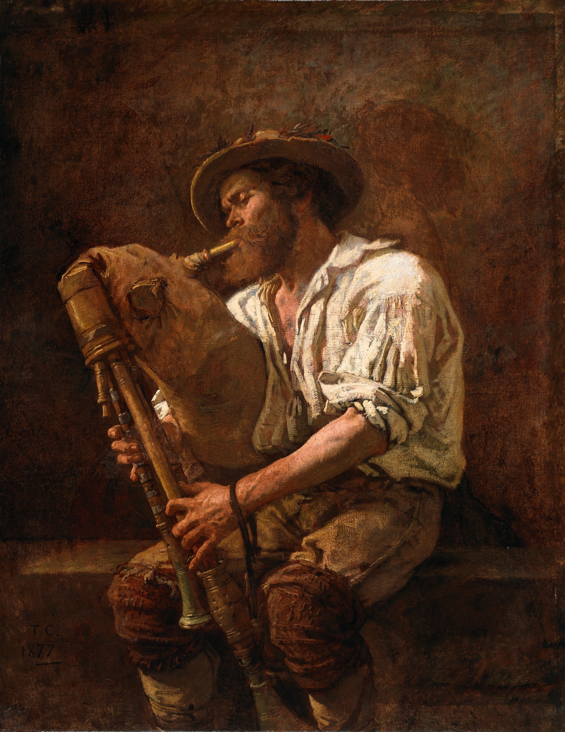 Pifferaro - Thomas Couture image 1 reproduction d’œuvre d’art à l’huile