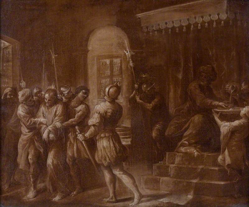 Pilate se lavant les mains - Salvator Rosa