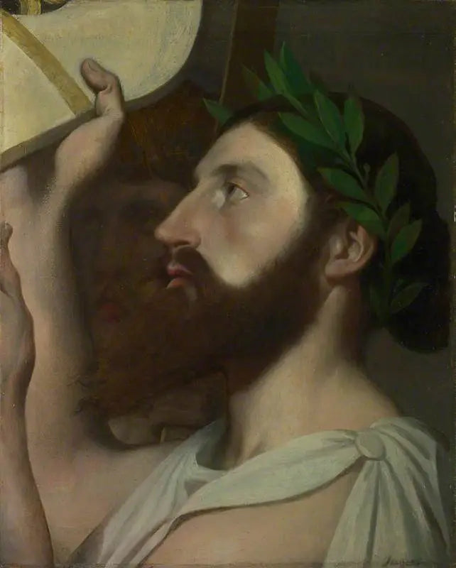 Pindar, der seine Lyra an Homer übergibt - Jean-Auguste-Dominique Ingres