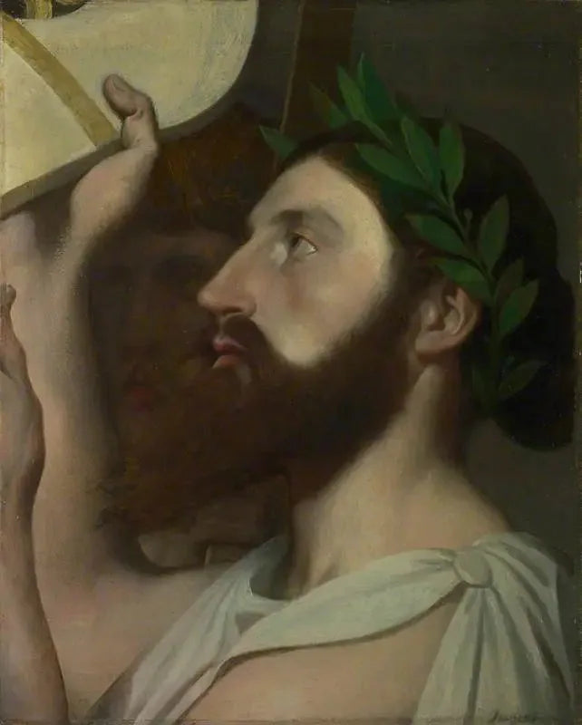 Pindar, der seine Lyra an Homer übergibt - Jean-Auguste-Dominique Ingres