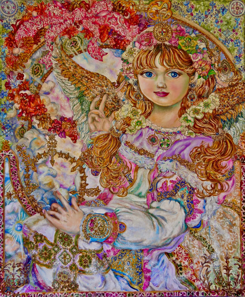 Rosa Weihnachtsrosenengel - Yumi Sugai