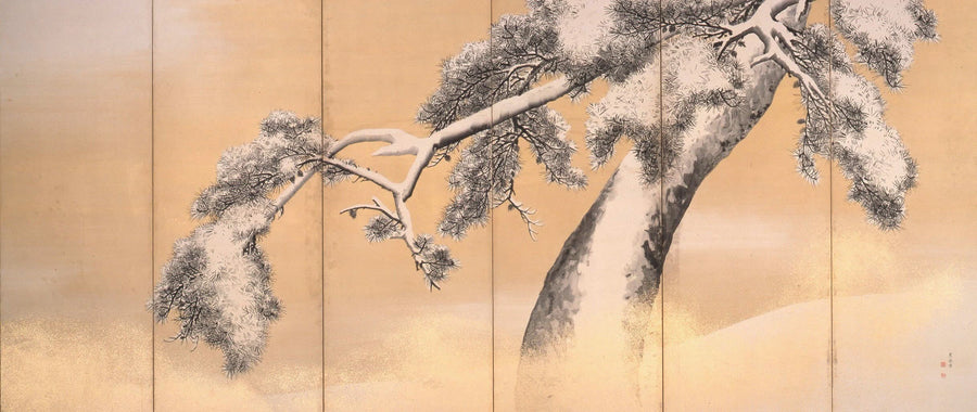 Pins sous la neige, Maruyama Ōkyo