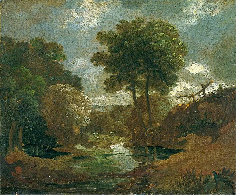 Schwimmbad im Wald - Thomas Gainsborough