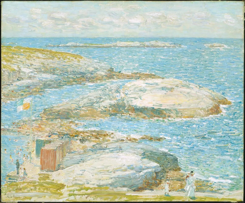 Schwimmbad, Appledore - Childe Hassam
