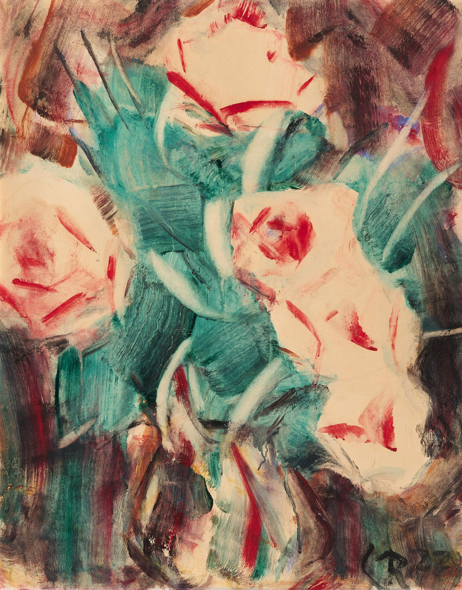 Pivoines par Christian Rohlfs, peinture de pivoines