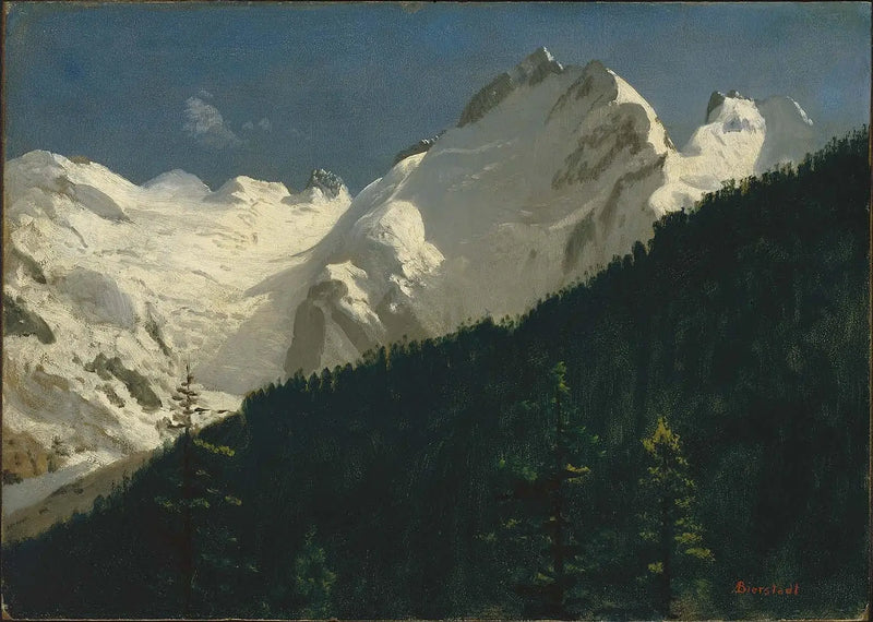Piz Bernina, Schweiz - Albert Bierstadt
