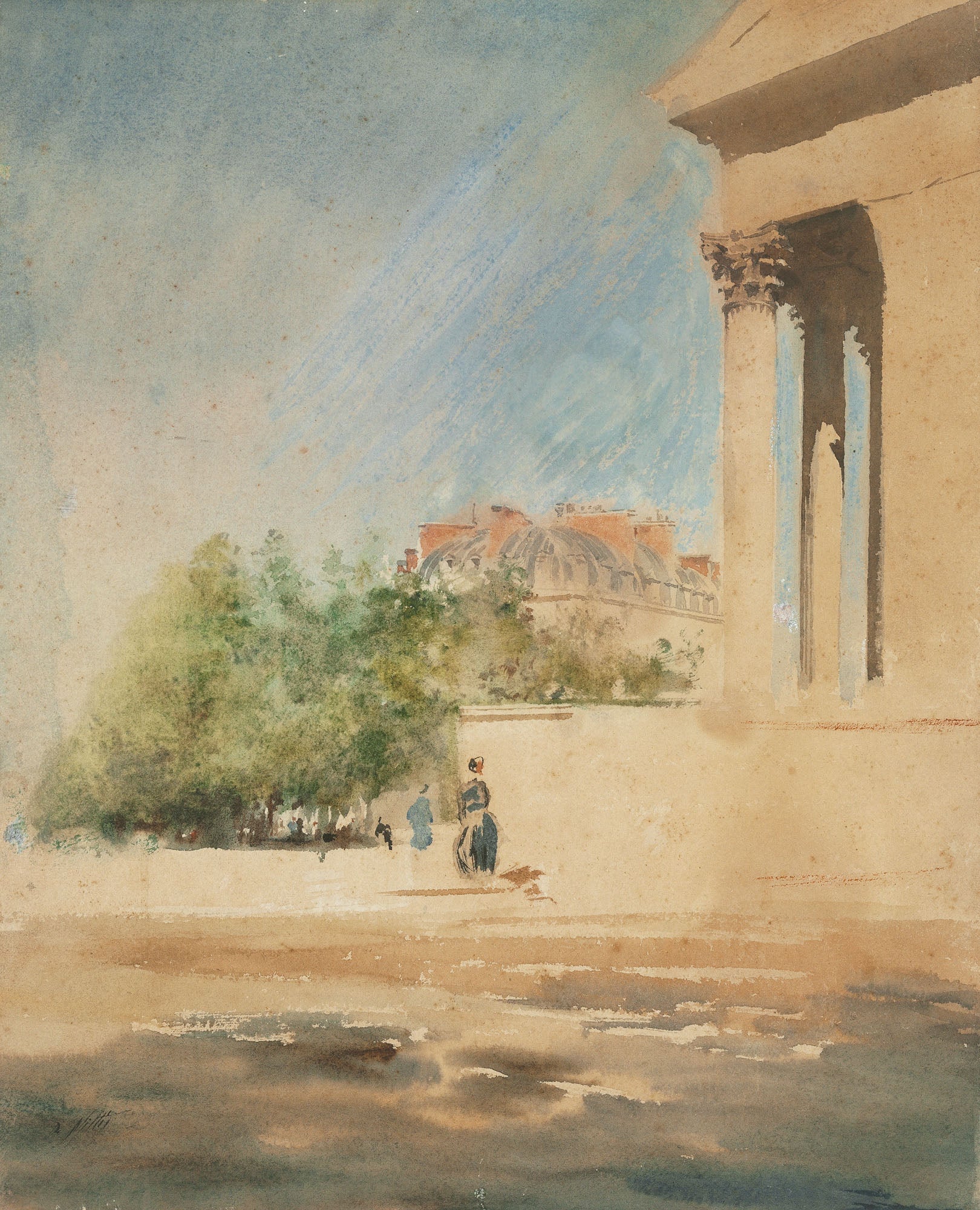 Place de la Madeleine - II - Giuseppe De Nittis image 1 reproduction artisanale de tableau