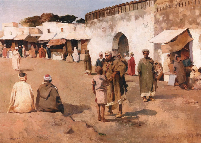 Stadtplatz in Marokko - Théo van Rysselberghe