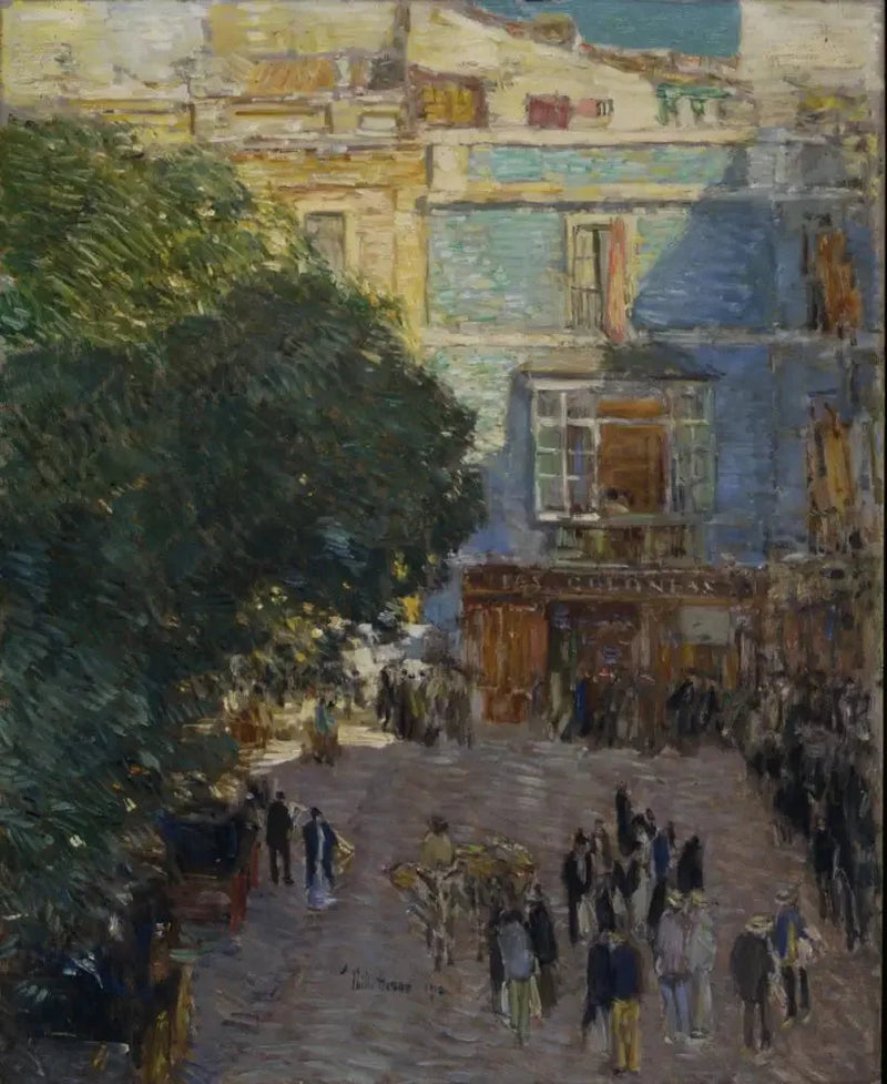 Platz von Sevilla - Childe Hassam