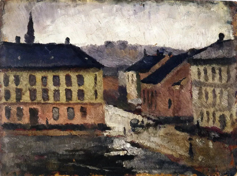 Platz Olaf Rye nach Südosten - Edvard Munch