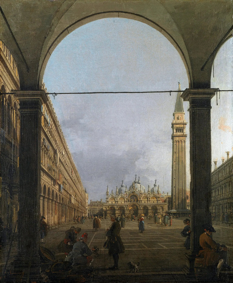 Platz San Marco nach Osten gesehen vom Nordwestwinkel - Canaletto