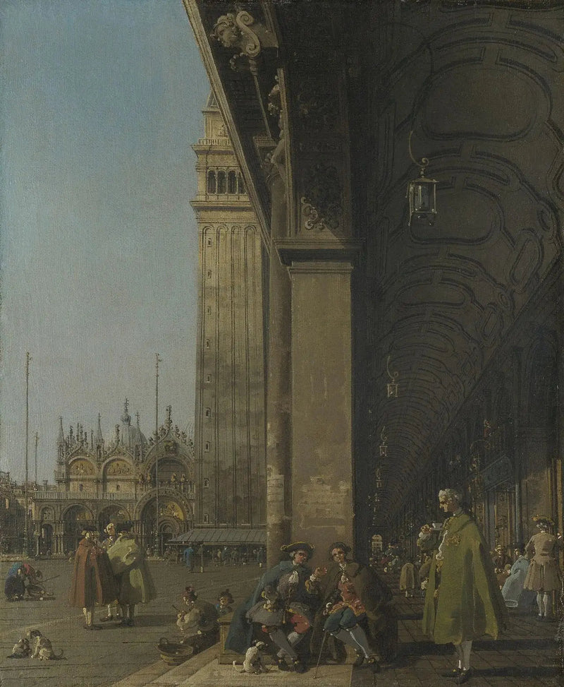 Platz San Marco nach Osten gesehen vom Südwestwinkel - Canaletto