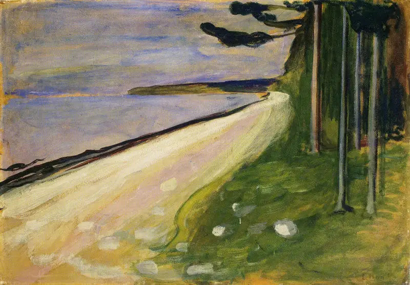 Strand in Åsgårdstrand - Edvard Munch