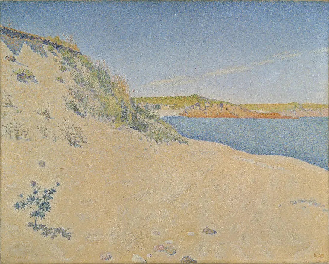 Plage à Saint Briac - Paul Signac image 1 reproduction de peinture à l’huile
