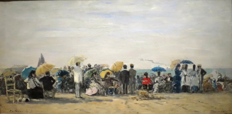 Strand in Trouville - Eugène Boudin