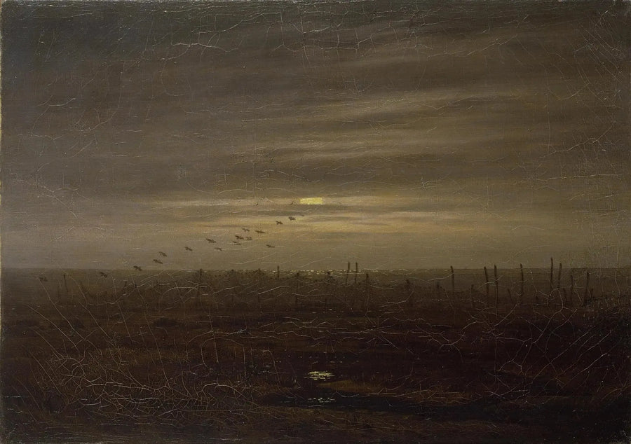 Strand mit Fischernetzen - Caspar David Friedrich
