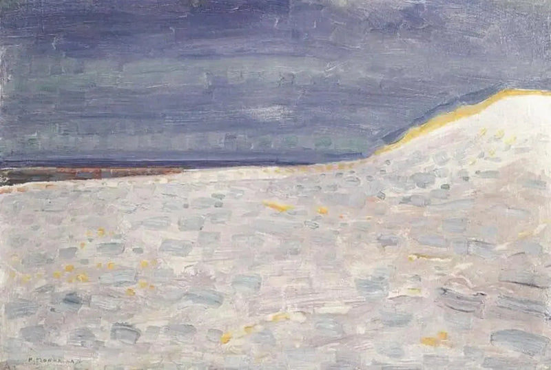 Strand mit einem Steg in Domburg - Piet Mondrian