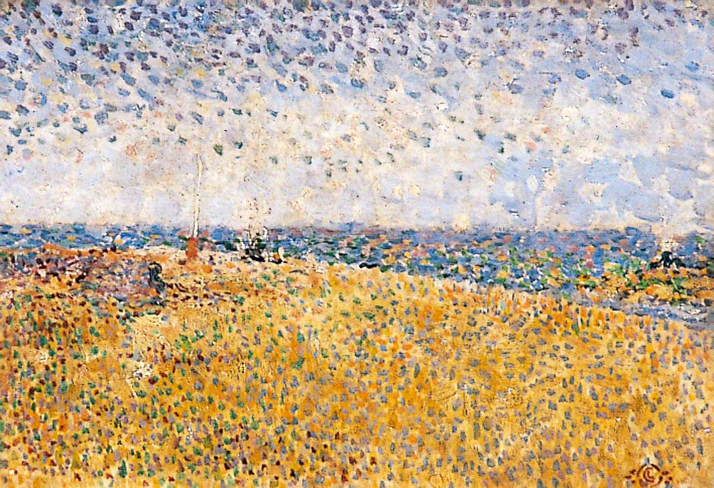 Plage de Heyst - Georges Lemmen image 1 reproduction artisanale de tableau