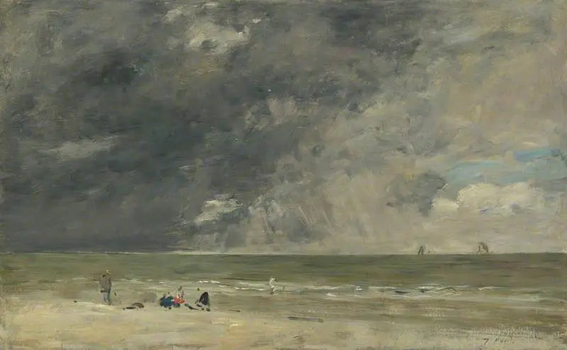 Strand von Trouville - Eugène Boudin