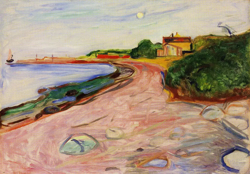Reproduction du tableau « Plage - Edvard Munch » par Alpha Reproduction en peinture à l’huile