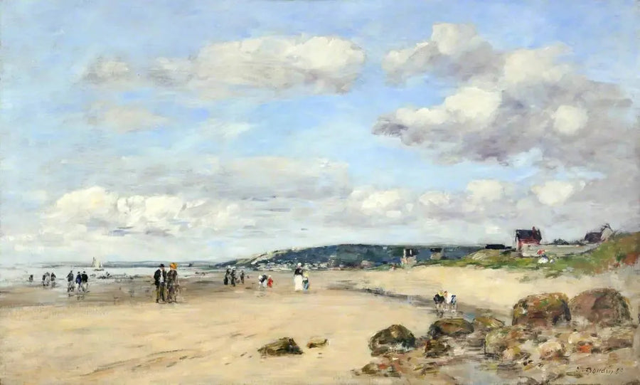 Strand in der Normandie, Frankreich - Eugène Boudin