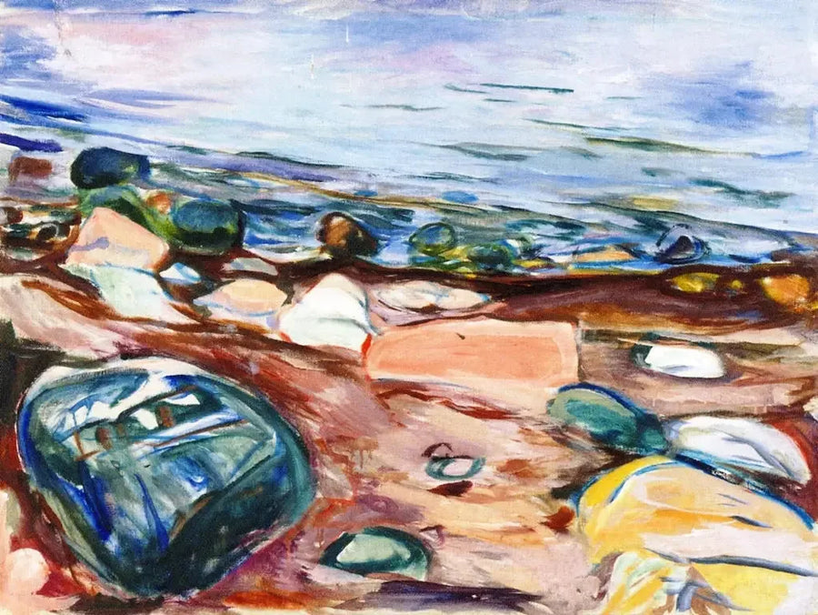 Strand und Felsen - Edvard Munch