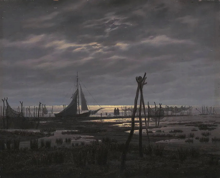 Sumpfiger Strand - Caspar David Friedrich