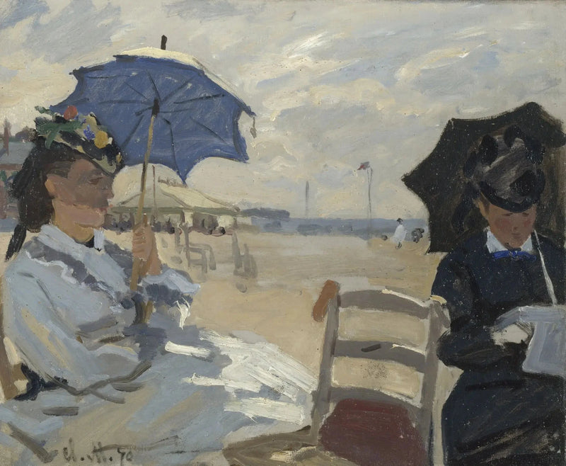 Der Strand in Trouville W158 - Claude Monet