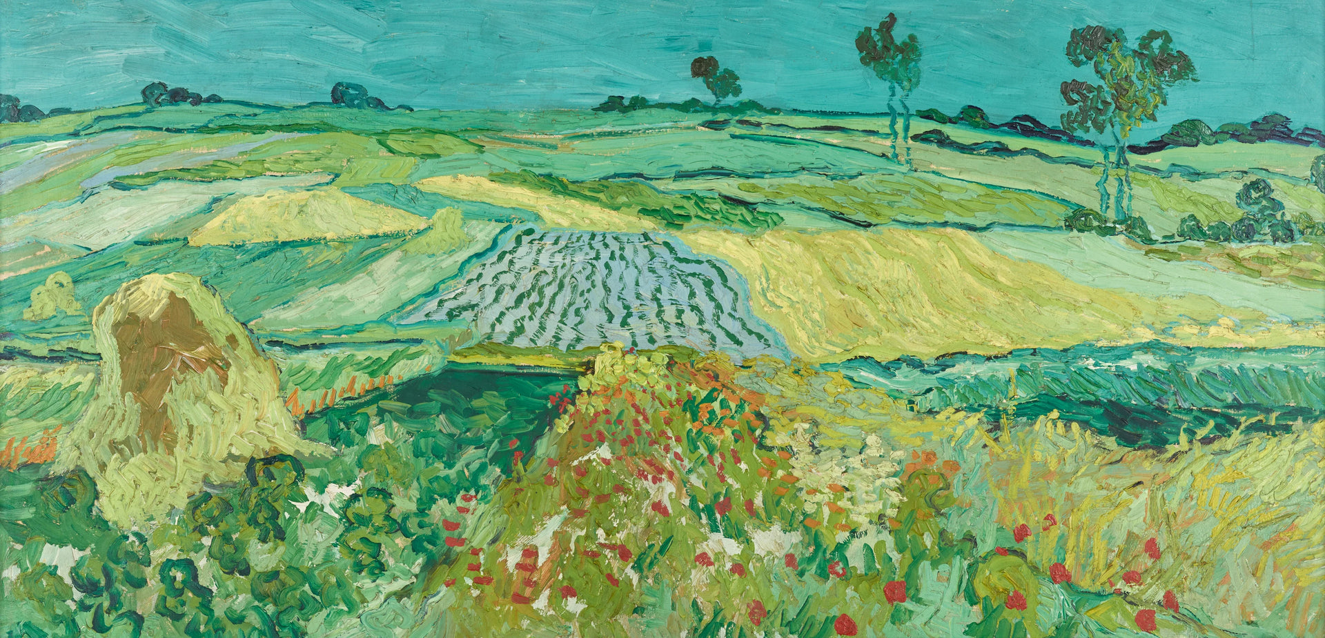 La Plaine d’Auvers de Vincent van Gogh, 1890, Belvédère, Vienne