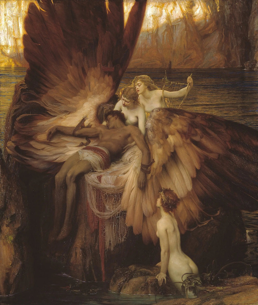 Pleurs pour Icare - Herbert Draper image 1 reproduction de peinture à l’huile