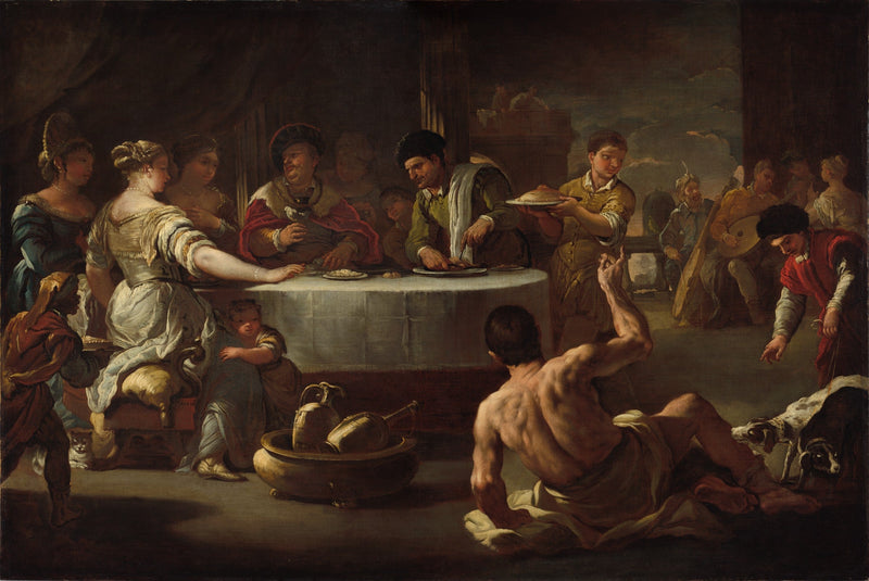 Tauchen und Lazarus - Luca Giordano