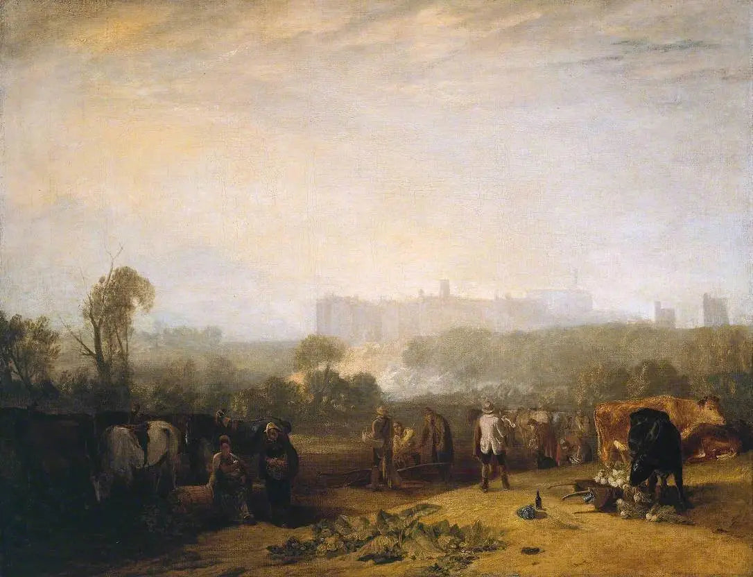 Ploughing Up Turnips, near Slough (‘Windsor’) - J. M. W. Turner image 1 tableau peint à l’huile sur toile