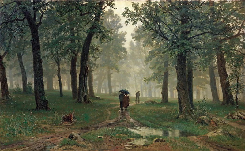 Regen im Eichenwald - Ivan Chichkine