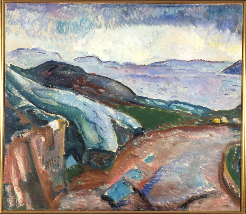 Regen auf der Seite - Edvard Munch