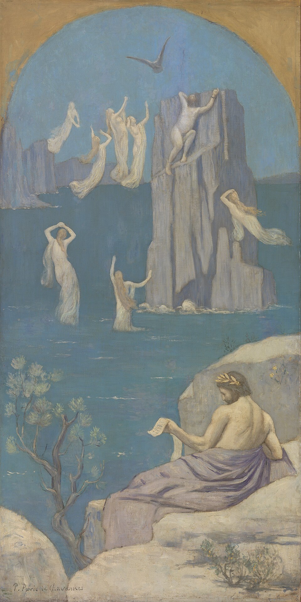 Poésie dramatique (Eschyle) - Pierre Puvis de Chavannes image 1 copie peinte à la main à l’huile