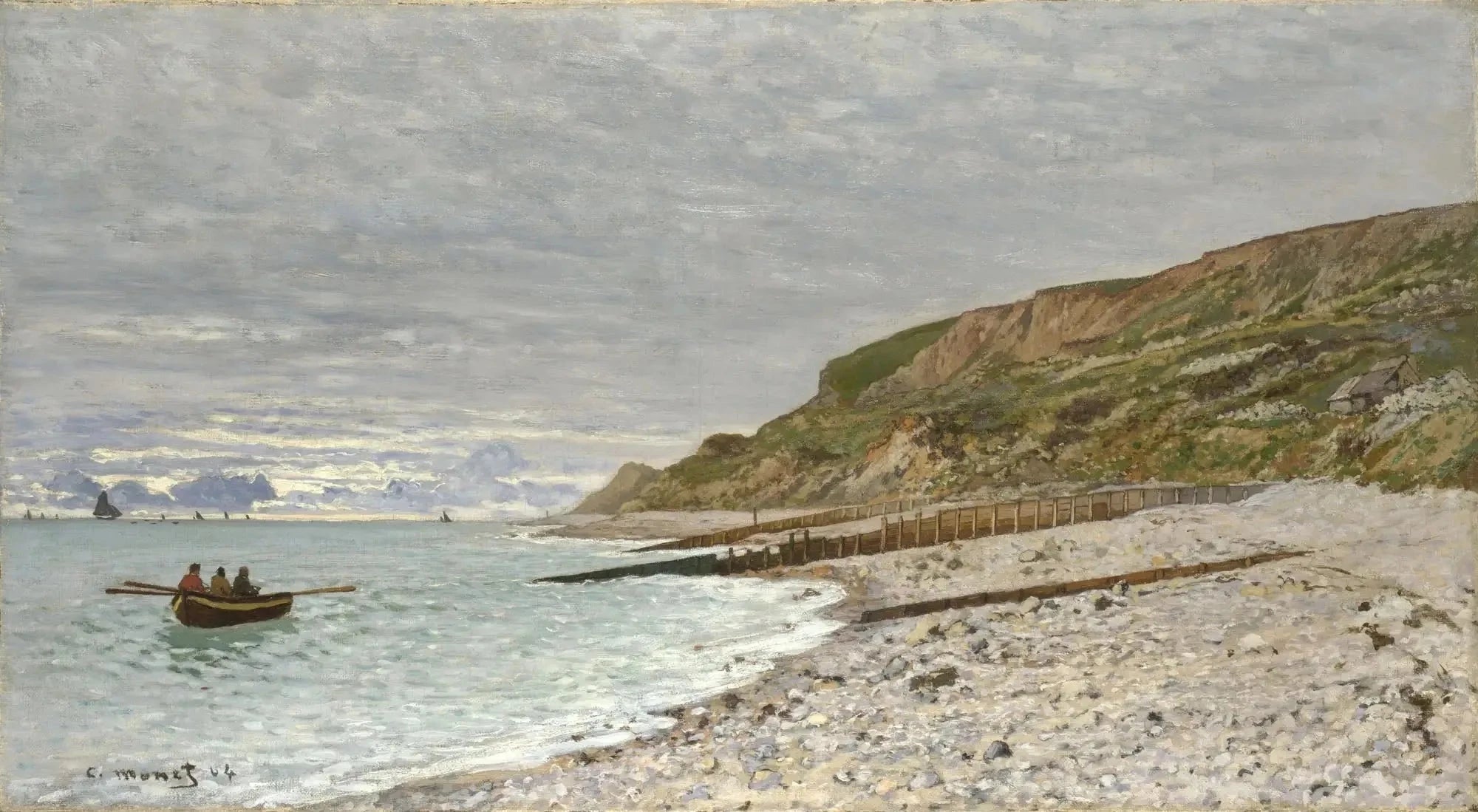 La Pointe de la Hève, Sainte-Adresse W39 par Claude Monet, 1864, National Gallery