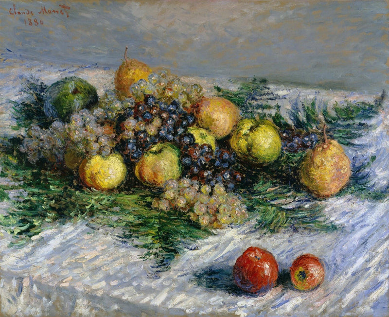 Birnen und Weintrauben W631 - Claude Monet