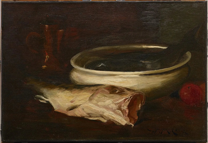 Fisch und Stillleben - William Merritt Chase