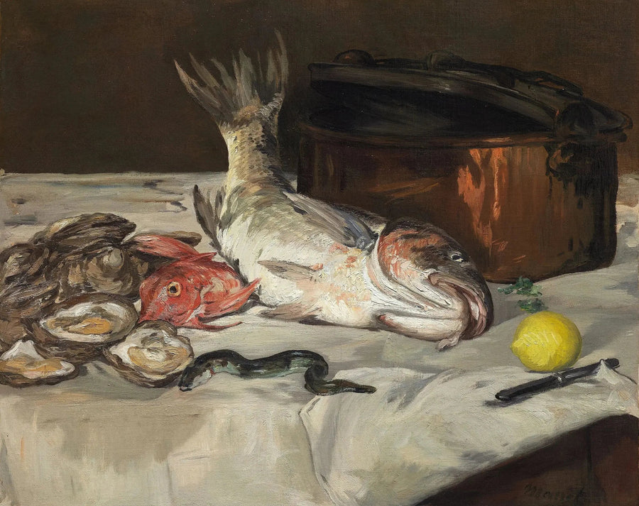 Fisch (Stilleben) - Édouard Manet