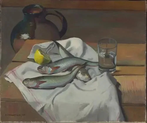 Fische und Zitrone - Félix Vallotton