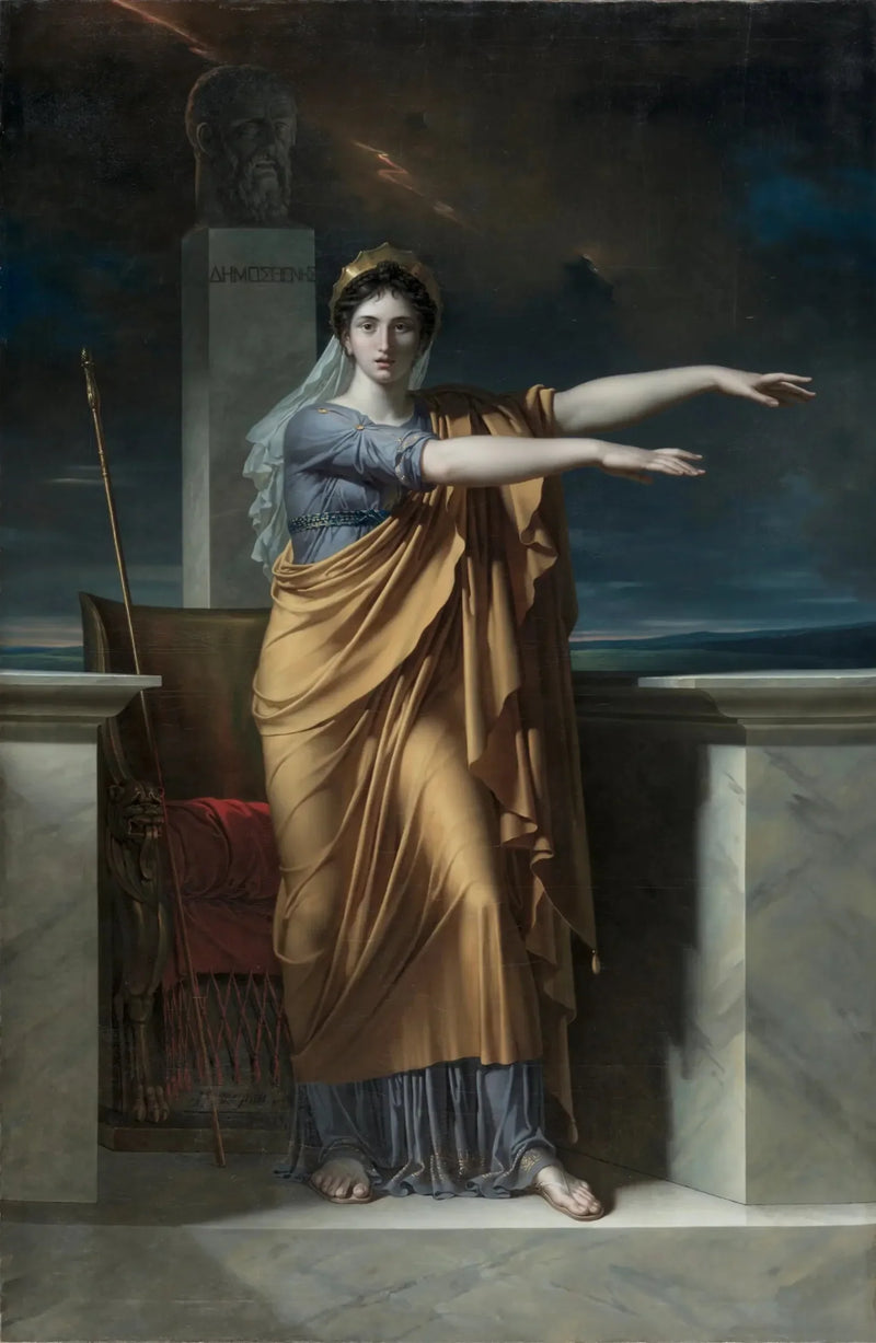 Polymnie, Muse, die der Beredsamkeit vorsteht - Charles Meynier
