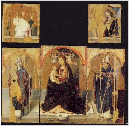 Polyptychon des heiligen Gregor - Antonello aus Messina