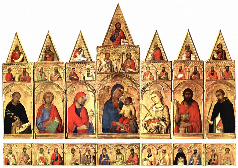 Polyptychon der Heiligen Katharina von Alexandria - Simone Martini