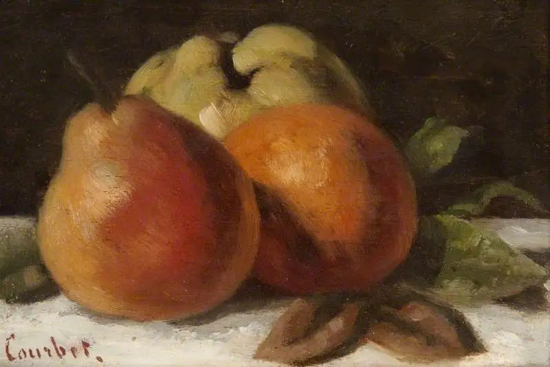 Apfel, Birne und Orange - Gustave Courbet