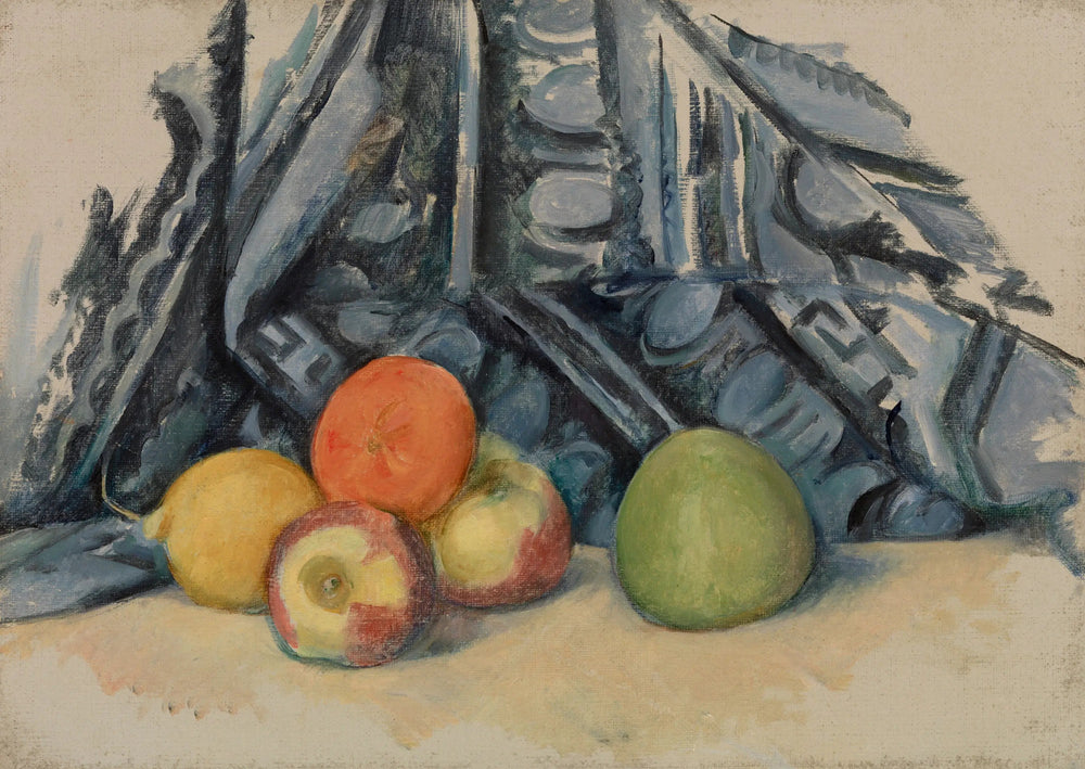 Pommes et tapis - Paul Cézanne image 1 tableau peint à l’huile sur toile