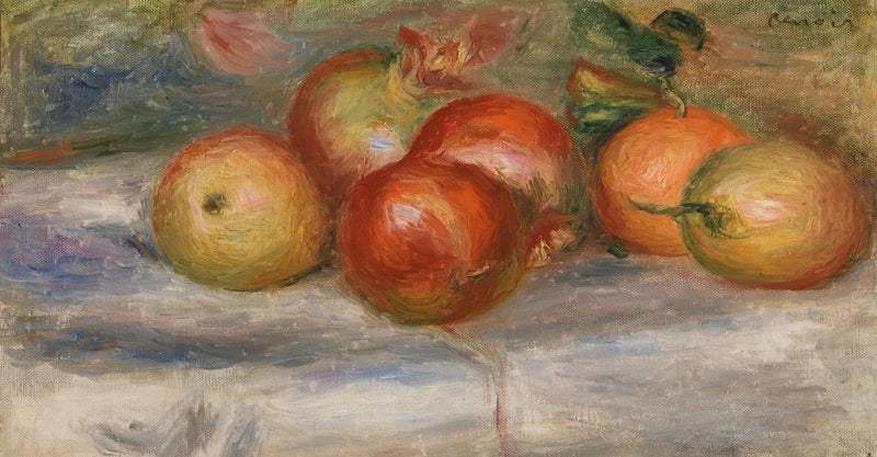 Äpfel, Orange und Zitrone (Äpfel, Orangen und Zitronen) - Pierre-Auguste Renoir