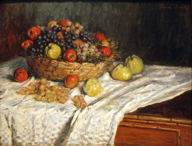 Äpfel und Weintrauben W545 - Claude Monet